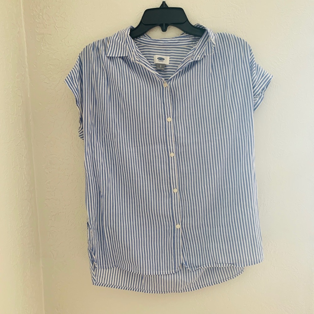 Light blue and white button down- Old Navy